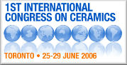 1st International Congress On Ceramics