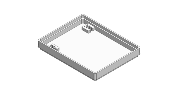 OPEN FIBER TRAY-2 CONNECTOR POCKETS