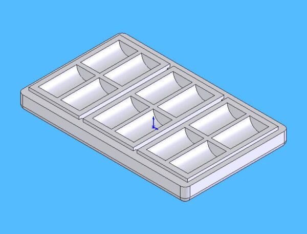 1" OD x 2" long mailer